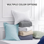 Love's cabin King Size Quilt Set Light Blue Bedspreads - Soft Bed Summer Lightweight Bedspread Comforter - Modern Style Wave Pattern Coverlet for All Season - 3 Pieces (1 Quilt, 2 Pillow Shams)