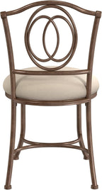 Hillsdale Emerson Metal Vanity Stool, Golden Bronze
