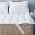 Niagara Mattress Topper Twin - Cooling Breathable Pillow Top Mattress Pad for Back Pain Relief - Deep Pocket Topper Fits 8-20 Inches Mattress