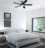 Westinghouse 7224200 Comet Indoor Ceiling Fan with Light, Matte Black