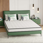 PayLessHere | 6 Inch Queen Mattress | Medium Firm Hybrid Mattress | White | with High-Density Foam and Breathable Cover | Pocket Spring Design, Pressure Relief | Bed in a Box, CertiPUR-US Certified