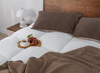 QUEEN ROSE Mattress Topper King, Extra Soft Pillow Top King Mattress Topper, Cooling Thick Plush Bed Topper Snow Down Alternative, Baffle Box White, for Back Pain Relief
