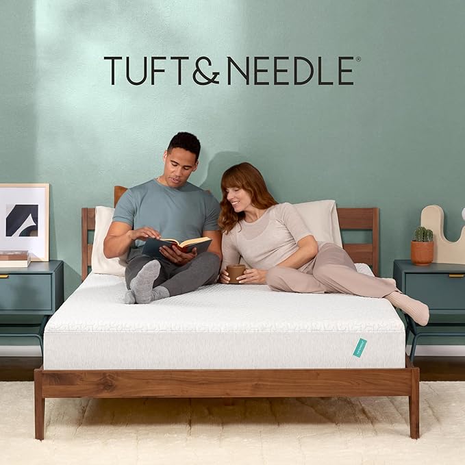 Tuft & Needle Original Medium Queen Size Adaptive Foam Mattress in a Box, Cooling Gel, Pressure Relief, Supportive, 100 Night Trial, Fiberglass Free, CertiPUR-US, 10-Year Limited Warranty