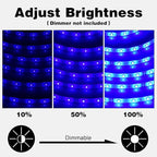 iNextStation 12V LED Light Strip IP65 Waterproof Blue LED Strip Lights 16.4ft/5m Cuttable 300 SMD 2835 LED Tape Flexible Led Lights for Bedroom Outdoor Indoor Decor (Power Adapter not Included)