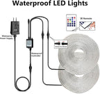 100ft Outdoor LED Strip Lights Waterproof, IP67 Waterproof LED Light Strips with Remote and APP Control, Timing, Music Sync RGB Exterior LED Rope Lights for Outside, Roof, Deck, Balcony, Garden, Pool