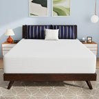 PayLessHere 12 Inch Bamboo Charcoal Cooling Gel Memory Foam Mattress in a Box/Medium-Firm Mattress/Fiberglass Free/Pressure Relief & Temperature Regulation/CertiPUR-US Certified,White Queen