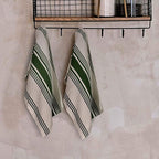 Urban Villa Kitchen Towels 100% Cotton Pack of 3, Highly Absorbent Quick Drying Super Soft Premium Dish Towels 20x30 Inch for Kitchen with Hanging Loop Hand & Tea Towels - Yellow/White