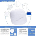 Mosquito Net for Bed, Large White Bed Canopy for Girls, Hanging Bed Net, Ideal for Bedroom Decorative, Travel with Storage Bag (Round)
