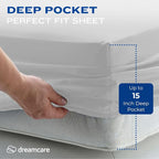DREAMCARE California King Sheet Sets - Cooling Bed Sheets - 4pcs Set - up to 15" Deep Pocket Cal King Sheets - California King Sheets - Soft & Lasting 100% Brushed Polyester with Side Pocket - L Gray