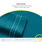 Full Size Sheet Sets - Breathable Luxury Sheets with Full Elastic & Secure Corner Straps Built In - 1800 Supreme Collection Extra Soft Deep Pocket Bedding, Sheet Set, EXTRA DEEP pocket - Full, Teal