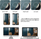 Chyhomenyc Sheer Stone Blue Tier Curtains 24 Inch Length, Small Window Curtains Treatment for Bathroom Living Room Basement, Short Rod Pocket Cafe Curtain, 42W x 24L Inches, 2 Panels