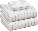 RUVANTI Flannel Sheets Twin Size - 100% Cotton Double Brushed Twin Sheets Set, Deep Pockets 16 Inches, All Seasons Breathable & Extra Soft Bed Sheets, Warm & Cozy, 3 Piece, Running Dots