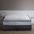 King Mattress - 11.4 Inch Pillow Top Pocket Spring Hybrid Mattress with Memory Foam Innerspring
