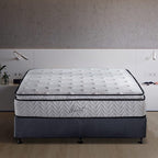 King Mattress - 11.4 Inch Pillow Top Pocket Spring Hybrid Mattress with Memory Foam Innerspring