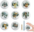 8Pack1.5 Safari Animals Ceramic Cabinet Knob Handle Nursery Kids Woodland Deer Animal Furniture Cupboard Dresser Drawer Pulls and Knobs