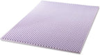 Best Price Mattress 1.5 Inch Egg Crate Memory Foam Mattress Topper with Soothing Lavender Infusion, CertiPUR-US Certified, Dorm Essentials, Queen