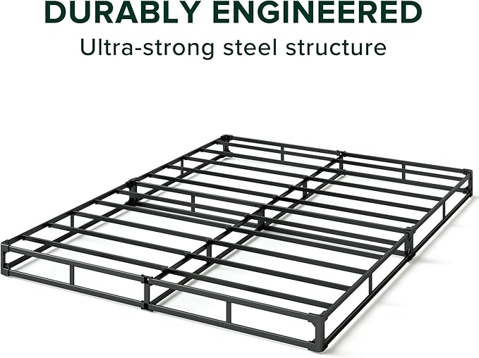 ZINUS 5 Inch King WonderBox(TM) Smart Box Spring, Quick Assembly Mattress Foundation, Durable Metal Frame, Grey