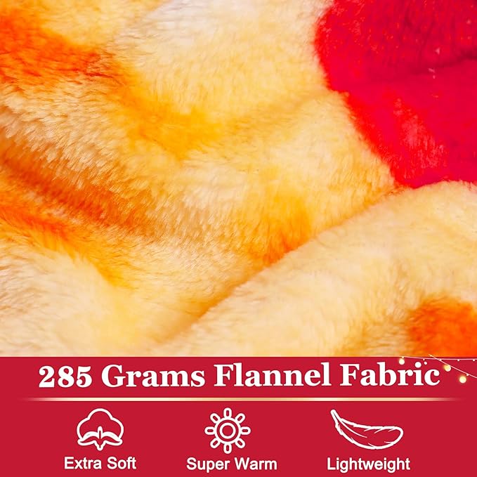 Jorbest Pizza Blanket Adult Size 71 Inches Birthday Gifts for Women Men Mom Teen Boys Girls, Novelty Pizza Throw Blanket Funny Gifts for Adult and Kids, 285 GSM Soft Flannel Fun Food Blanket (Red) ﻿