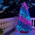 105FT 300LEDs Christmas Lights Outdoor Indoor 8 Modes for Christmas Tree Party Decoration, 100% UL Listed (Purple, 105 FT)