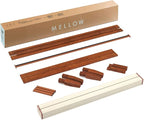 Mellow Naturalista Classic 12-Inch Solid Wood Platform Bed | Wooden Slats, No Box Spring Needed, Easy Assembly | Twin, Cherry
