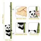 Personalized Growth Chart for Wall, Wooden Height Chart for Kids, Cute Height Measurement for Child/Girls/Boys, Baby and Toddler's Playroom/Kid's Room/Nursery Decor, Panda