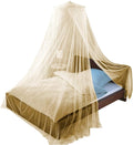 Just Relax Decorative Elegant Bed Net Canopy Set Including Full Hanging Kit, Ideal for Indoors or Outdoors, Intended for a for Covering Beds, Cribs, Hammocks (Beige, Twin/Full)