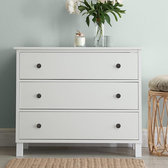 Ravinte 15 Pack Cabinet Knobs Pearl Grey Kitchen Cabinet Knobs Round Dresser Drawer Pulls Closet Door Pulls 1-1/5 Inch