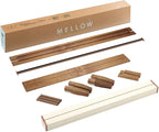 Mellow Naturalista Classic 12 Inch Solid Wood Platform Bed with Wooden Slats, Twin XL, Natural Pine