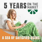 GO Premium Ultra Soft Twin Blanket for Couch - Green Fleece for Living Room, Bedroom, Home Decor - Small Throw for Men, Women (60x80 Inches)