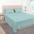 Mejoroom King Size Sheet Set - Soft Microfiber Bed Sheets,Deep Pocket Fitted Sheet, Soft, Breathable, Wrinkle & Fade Resistant - 4 Piece (King, Grayish Green)