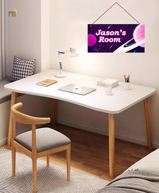 Personalized Sign Outer Space Wall Décor Boys Room Decor, Universe Theme Little Man Cave Wall Art Decor for Nursery, Planet Nursery Door Decor for Toddler Baby Kids Room