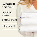 Twin 4 Piece Sheet Set - Comfy Breathable & Cooling - Ultra Soft Hotel Luxury Bedding Set w/ 8-16 Inch Deep Pockets - 1 Flat & 1 Fitted Sheet & 2 Pillowcases - Wrinkle Free & Easy Care - Antique White
