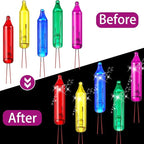 Mudder 200 Count 2.5V Christmas 50/100/150/200 Count Mini Incandescent Wire String Lights Replacement Bulbs Indoor/Outdoor Christmas Lights Decorations for Home Xmas Tree(Vibrant Color)