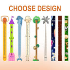 Personalized Growth Chart for Wall, Wooden Height Chart for Kids, Cute Height Measurement for Child/Girls/Boys, Baby and Toddler's Playroom/Kid's Room/Nursery Decor, Coconut Tree