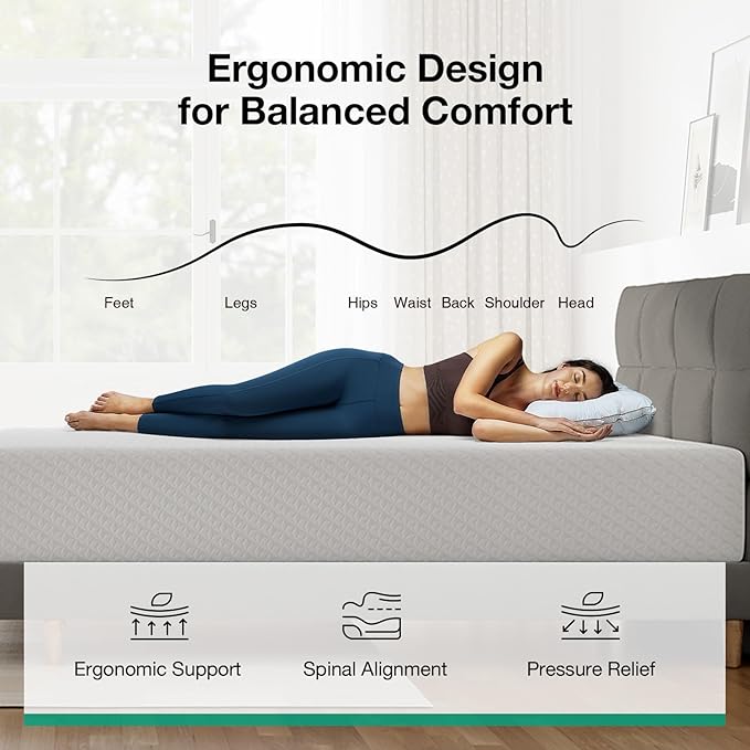 Novilla Queen Mattress, 12 Inch Queen Memory Foam Mattress for Pressure Relief & Comfort Sleep, Removable Washable Cover,CertiPUR-US Certified, Plush