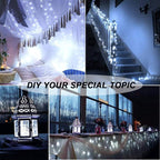 MUMUXI Fairy Lights with Remote Control, 33 Ft 100 LED Battery Operated String Lights, Waterproof Decorative Lighting for Outdoor and Indoor, Cool White LED for Christmas, Halloween, Festive Events