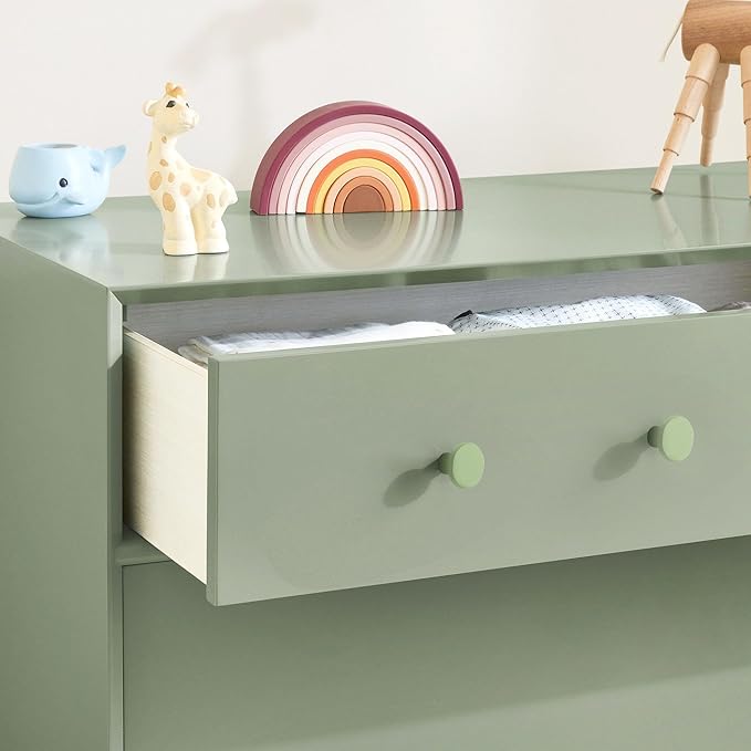 Ravinte 15 Pack Cabinet Knobs Light Green Kitchen Cabinet Knobs Round Dresser Drawer Pulls Closet Door Pulls 1-1/5 Inch