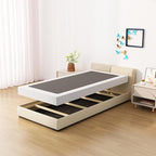 Twin XL Box Spring Bed Base 6 Inch, Low Profile Metal Boxspring XL Twin with Fabric Cover, 2000 Lbs Max Weight Capacity Mattress Foundation, Noise-Free, Easy Assembly