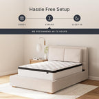 Ashley Chime Twin Mattress Hybrid 12 Inch Firm Memory Foam for Pressure Relief, Mattress In a Box with Cooling Gel, Fiberglass Free