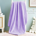 Exclusivo Mezcla Fleece Throw Blanket, Super Soft and Warm Blankets for Couch, Sofa and Bed Waffle Textured, Cozy, Fuzzy and Lightweight (Lilac Purple, 40x50 Inches)