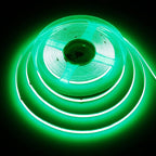 TOPAI 12V COB LED Strip Light Green Waterproof IP65 Super Bright 16.4ft Boat LED Lights Dotless 480LED/M Cuttable Flexible for Pontoon, Yacht, Kayak, Home Lighting Projects