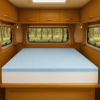 Foamma 6" x 28” x 75” Truck, Camper, RV Travel Visco Gel Memory Foam Bunk Mattress Replacement, Made in USA, Comfortable, Travel Trailer, CertiPUR-US Certified, Cover Not Included