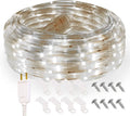 Daylight Rope Lights, 16.4ft Flexible Waterproof LED Strip Light, Nature White, Indoor Outdoor Decorative Lighting for Home Christmas Holiday Garden Patio Party