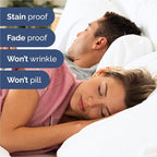 Full 6 Piece Sheet Set - Comfy Breathable & Cooling - Ultra Soft Hotel Luxury Bedding Set with 8-16 Inch Deep Pockets - 1 Flat & 1 Fitted Sheet & 4 Pillowcases - Cozy, Wrinkle Free & Easy Care - White