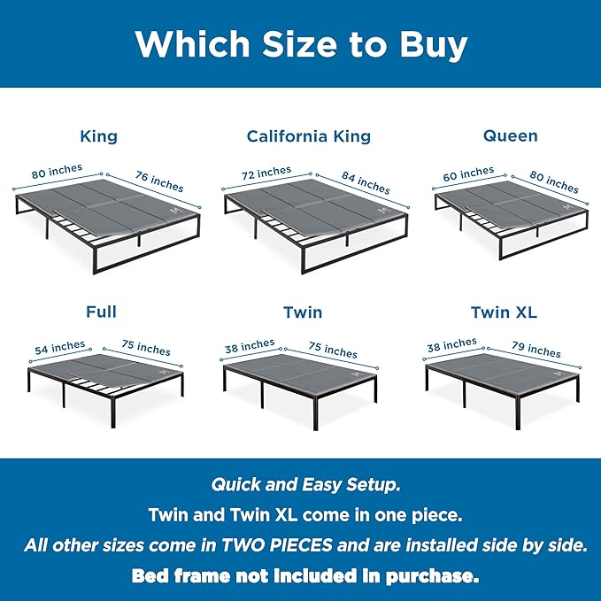 Meliusly Premium 10mm Bunkie Board King Size (76x80'') Patent Pending Low Profile Bed Board Design - Breathable, Noise Minimizing, Moisture Resistant Bunkieboards, Low Profile Bed Support