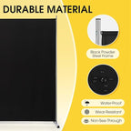 RANTILA Single Large Panel Room Divider, Privacy Screen for Office, Partition Separators, Freestanding Divider 71''W x 71''H, Black