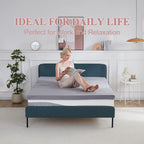 SINWEEK Tri Folding Mattress with Storage Bag - Foldable Mattress Foam Topper Floor Cot, Guest Bed with Machine Washable Cover and Waterproof Lining, CertiPUR-US Certified 52 x 73 x 3Inch