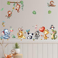 Animal Wall Stickers Cute Wall Decals Kid Room Nursery Baby Bedroom Décor (Happy Dancing Animals)