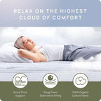 Plush Extra Thick Short Queen Mattress Topper for RV Camper(60x75 Inches), Cooling & Soft Pillow Top Mattress Topper with Cotton Cover, Overfilled Mattress Pad Cover for Firm Mattress