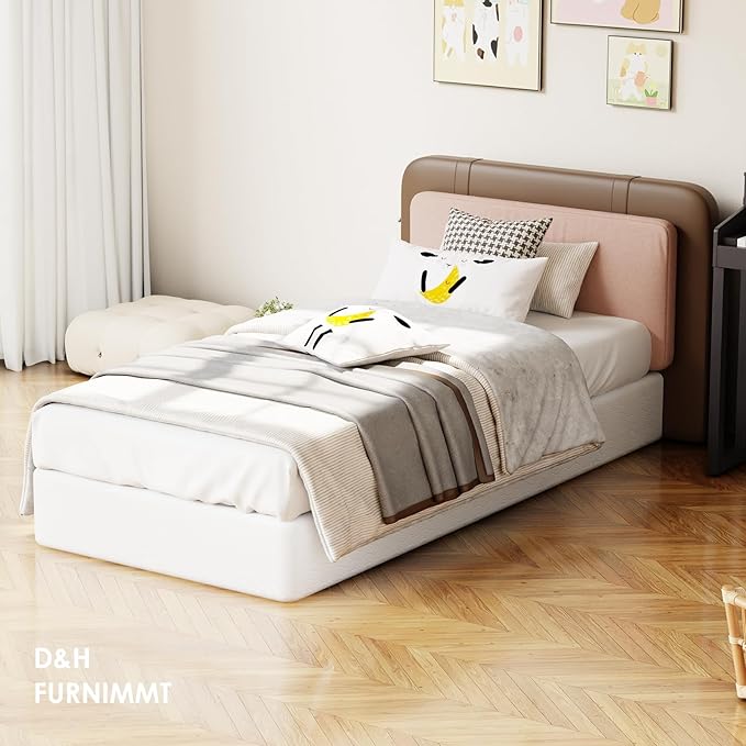 D&H FURNIMMT Full Size Box Spring 7 Inch, Heavy Duty Metal Box Spring Bed Base with Fabric Cover, Mattress Foundation, Easy Assembly, Noise Free（Full）